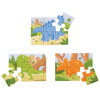 Bigjigs Toys Puzzle 3v1 dinosauri