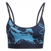 adidas Light Support Flower Print Sports Bra Womens Blue M D-DD