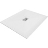 Mexen Hugo oválny sprchový odtok 130 x 100 cm, biely, kryt inox - 42101013-X