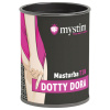 Mystim MasturbaTIN Dotty Dora - bodkovaný masturbátor (biela)