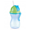 Tescoma Detská fľaša so slamkou BAMBINI 300 ml, zelená, modrá