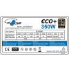 Zdroj Eurocase Eco+ 350W, 80PLUS BRONZE, 12cm ventilátor, bulk ECO350