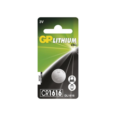 Lítiová gombíková batéria GP CR1616 - 1ks