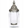 Sklenený luster lampáš 28 cm retro silver 30 (Sklenený luster lampáš 28 cm retro silver 30)