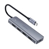 Ugreen rozbočovač HUB USB-C - 4x USB 3.2 Gen 1 s napájacím portom USB-C sivý (CM219 70336)