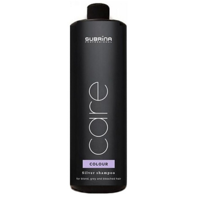 SUBRÍNA Care Silver Shampoo 1000ml - strieborný šampón proti žltému nádychu vlasov