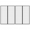 zahrada-XL Závesy proti hmyzu s magnetickými blokmi 2 ks čierne 230x160 cm 314690
