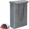 Stojanový kôš na bielizeň, obdĺžnikový, sivý, 44 l