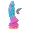 Beasty Cocks - mimozemské silikónové dildo (modro-oranžové)