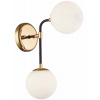 Zuma Line Riano nástenná lampa 2x42 W čierna-zlatá-opálová W0454-02A-SDAA