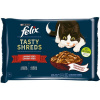 Felix Tasty Shreds s hovädzím a kuraťom v šťave 4× 80 g