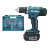 MAKITA Aku vŕtací skrutkovač s príslušenstvom Li-ion 18V/3,0Ah DDF453SFX1