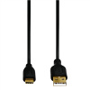 Hama USB-C kábel Flexi-Slim, typ A vidlica - typ C vidlica, 0,75 m, čierny (HAMA kód: 135784)