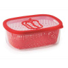 Snips 021488 Plastová nádoba na zeleninu, 4 l, s odnímateľným košom, červená