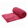 Tmavoružová plyšová deka SP-SR180 180 x 200 cm