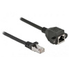 Delock 86998 RJ45 sieťové káble, prepojovacie káble CAT 6A S/FTP 0.25 m čierna 1 ks; 86998