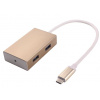 Přepínač USB3.1 hub 4x USB3.0 ,hliníkové pouzdro