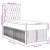 vidaXL Boxspring posteľ s matracom modrá 100x200 cm látka - Modrá - 206043-139677