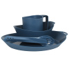 Kempingový riad Lifeventure Ellipse 4-Piece Set - KFS / Bowl / Plate / Mug, Navy Blue