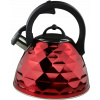 Čajník, kanvica na čaj - Kanvica s píšťalkou Crystal red 3L Edenberga (Čajník, kanvica na čaj - Kanvica s píšťalkou Crystal red 3L Edenberga)