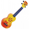 Mahalo Soprano Ukulele Hibiscus Orange Burst