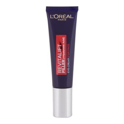 L'Oréal Paris Revitalift Filler HA očný krém proti vráskam 30 ml pre ženy