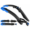 Blatník na bicykel - SADA BLATNÍKOV NA BICYKEL SIMPLA ADHD DLHÉ SDL ČIERNA MODRÁ 27,5-29'' (Bicykel blatníky Simpla Adhd Long SDL Black Blue Set 27.5-29 '')