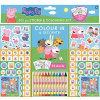 Detské samolepky Samolepkový set s omaľovánkami 500 Peppa Pig (8595593833545)