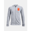 Chlapčenská mikina Under Armour UA Rival Terry FZ Hoodie Šedá YXS