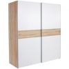 MID.YOU SKRIŇA S POS. DVER. – HOR.VED, biela, dub sonoma, 170/196/60 cm - Online Only detský nábytok - 000241000208