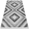 Krásny vonkajšie koberec Krásny vonkajšie koberec Šedá geometrický vzor dwz-w0014951