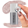 Semilac One Step Hybrid Glitter S245 Pink Beige hybridný lak 5 ml