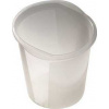 Odpadkový kôš, biely, priesvitný, 13l, HELIT