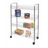 Regál drôt 4 koše 59x26x78cm kolieska BIG STORE 4