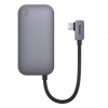 Baseus PadJoy Series Hub 4v1 USB-C / USB 3.0 + HDMI + USB-C PD + jack 3.5mm (sivý) WKWJ000013
