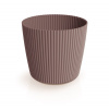 Prosperplast Květináč MILLY ROUND 23,6 cm - barva: marsala