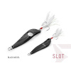 Plandavka Delphin SLOT - 15g BLACK NICKEL hook #4