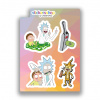Samolepky - Rick a Morty (Velikost samolepky: +- A6)