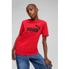 Detské bavlnené tričko Puma ESS No. 1 Logo Tee červená farba, s potlačou, 684906 140