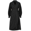Karl Lagerfeld Dlhé šaty WRAP SHIRT DRESS Čierna