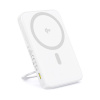 Baseus – PicoGo – powerbanka, USB-C, Qi2, 20 W, 5000 mAh, otočný stojan, kábel USB-C – biela KF2344371