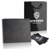 STEVENS Pánska kožená peňaženka s RFID ochranou hnedá PREMIUM ako vianočný darček pod vianočný stromček