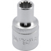 Nástrčná hlavica 1/2'' 8 mm, 12-hran, krátka, CRV, YATO