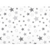 Stoklasa Bavlněná látka hvězdy - 11 (367) bílá šedá