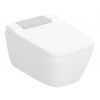 Geberit AQUACLEAN SELA SQUARE závěsné WC s bidetovým sedátkem, SoftOpening, TurboFlush, KeraTect, bílá/chrom