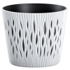 Prosperplast Kvetináč s vložkou SANDY Round 190, 158x138 mm, bielý