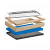 SAHM Bufetový modul Wood ICE 6,5 cm svetlý 100025823