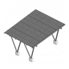 Fotovoltaický prístrešok pre auto Carport - Dvojitá stanica