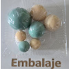 Čokoládové gule mint+beige/7ks