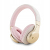 Slúchadlá na uši Bluetooth Guess ružová/pink 4G Script